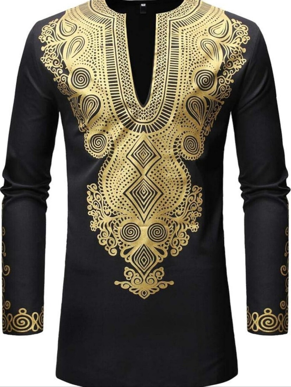 African Dashiki Print Two Piece Outfit - Picture 8 of 10